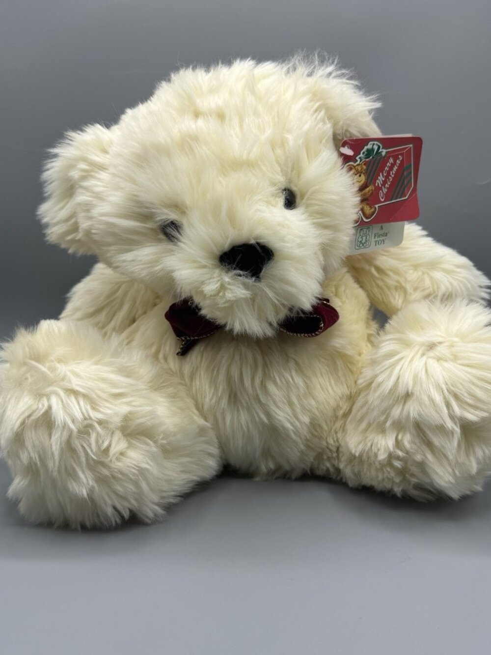 America Wego HUFFY White Teddy Bear Plush 10"